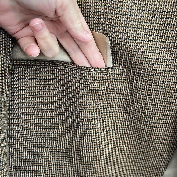 Lauren Ralph Lauren Houndstooth 3 Button Blazer - Picture 7 of 14